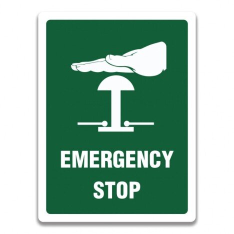 EMERGENCY STOP SIGN