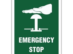 EMERGENCY STOP SIGN